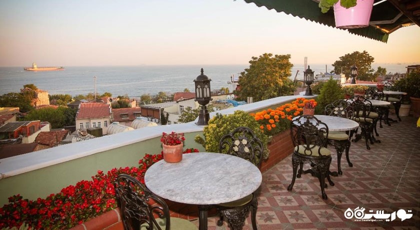 چشم انداز دریا از تراس پشت بام